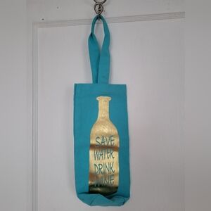 Save Water Drink Wine Reusable Canvas Gift Bag/Tote Bag